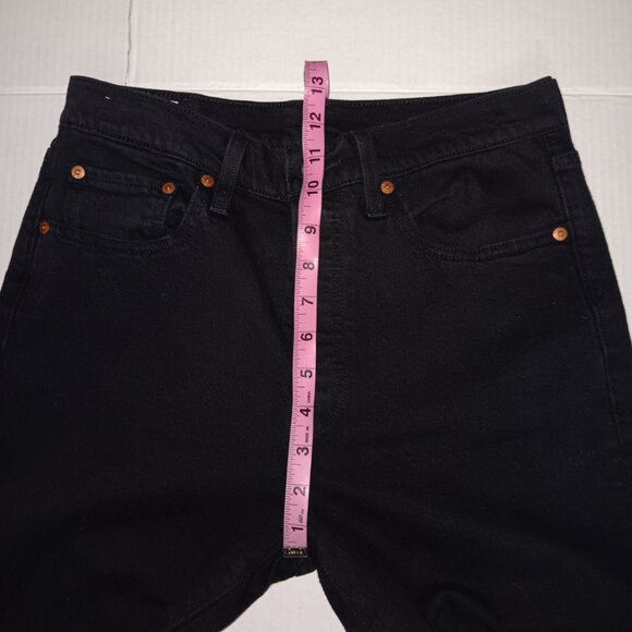 LEVI'S 501 SKINNY BUTTON FLY BLACK JEANS - Picture 8 of 14